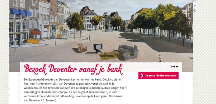 In Deventer is door de coronacrisis nog wel wat te doen. Verschillende instellingen bieden activiteiten aan die thuis online zijn te volgen. Bijvoorbeeld het Burgerweeshuis, dat vanavond een stream uitzendt van dj's die (zonder publiek) optreden in het poppodium.