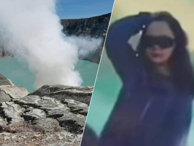 Toeriste (31) poseert bij krater ‘blauwe vulkaan’ maar struikelt en stort naar beneden
