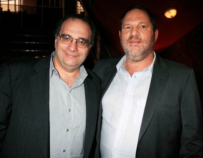 Harvey (rechts) en zijn broer Bob Weinstein richtten samen de Weinstein Company op.