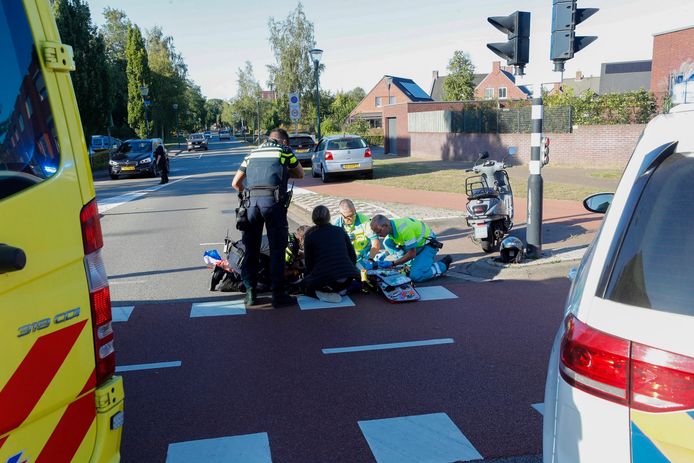 Ongeval aan de Meerhovendreef in Eindhoven.