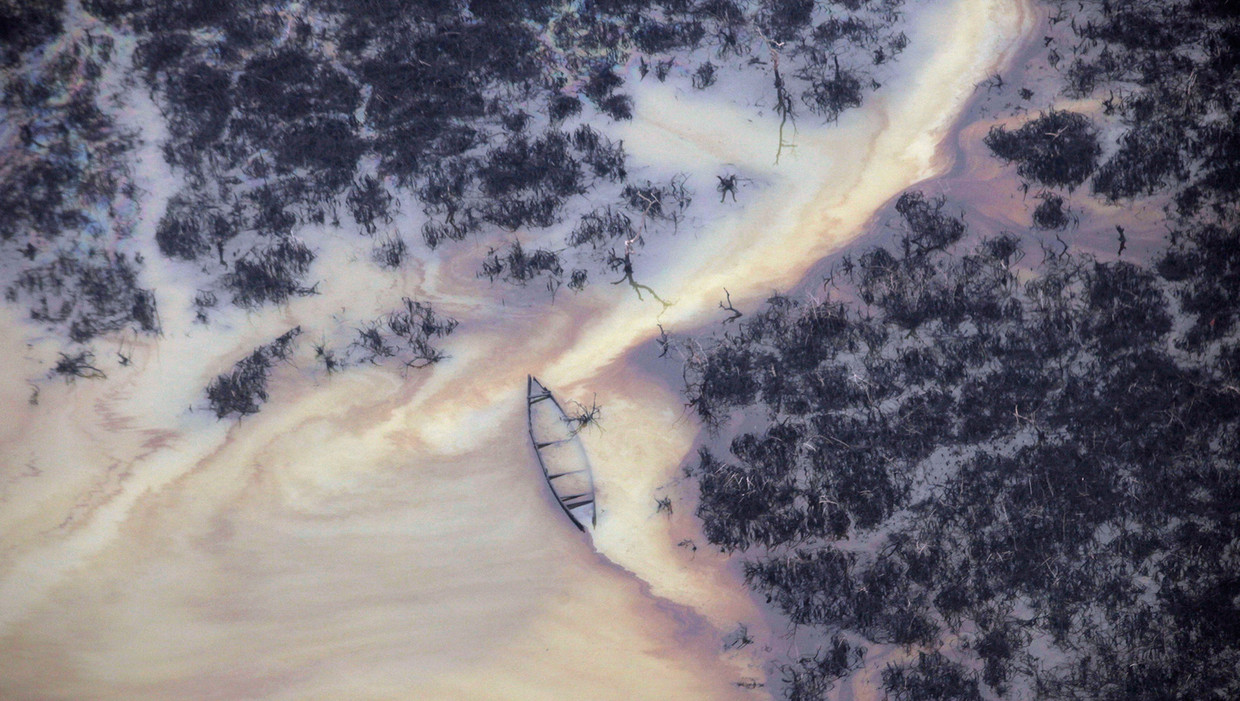 De Niger-delta, een van de vuilste gebieden ter wereld Beeld ap
