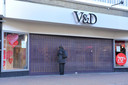 De V&D in de Utrechtsestraat stond lange tijd leeg.