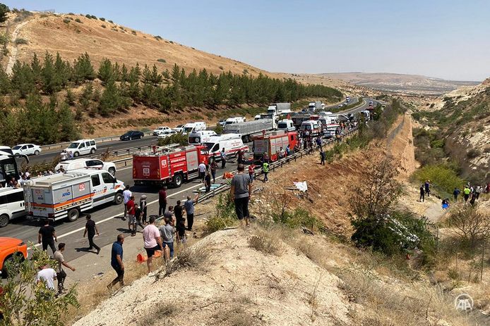 Zwaar verkeersongeval in Turkije.