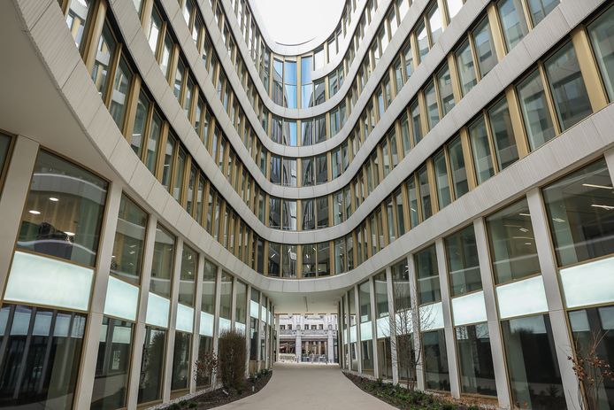 Het hoofdkwartier van BNP Paribas Fortis in Brussel.