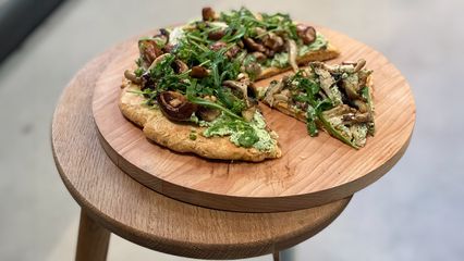 33. Galette de pain aux champignons