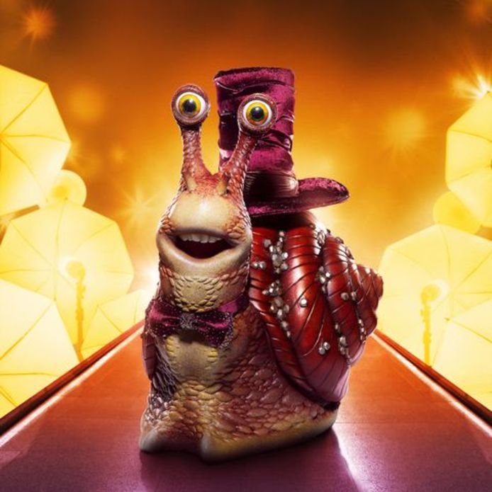 De slak in The Masked Singer.