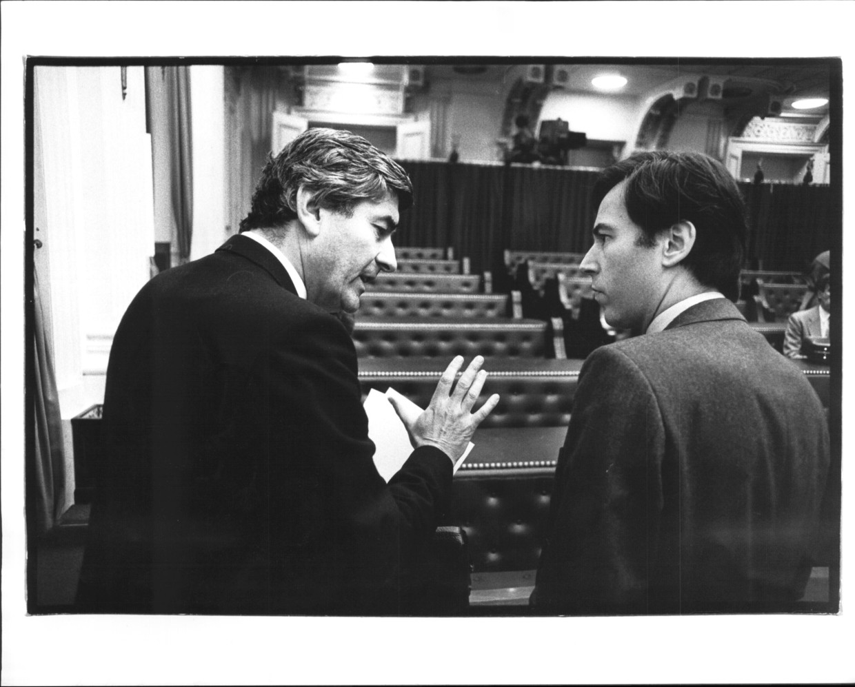 Oktober 1985, samen met Elco Brinkman tijdens de Algemene Beschouwingen. Beeld Jan Everhard