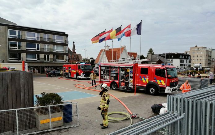 Op het Duinenplein in Bredene ging zaterdagvoormiddag een kleine vrachtwagen van de stad in vlammen op, tijdens de ophaalronde van vuilniszakken.