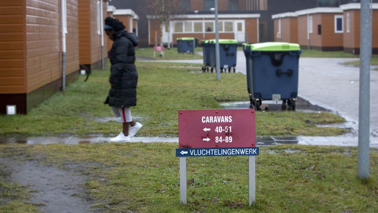 Een opvanglocatie van het Centraal Orgaan opvang Asielzoekers (COA) in Ter Apel. Beeld anp