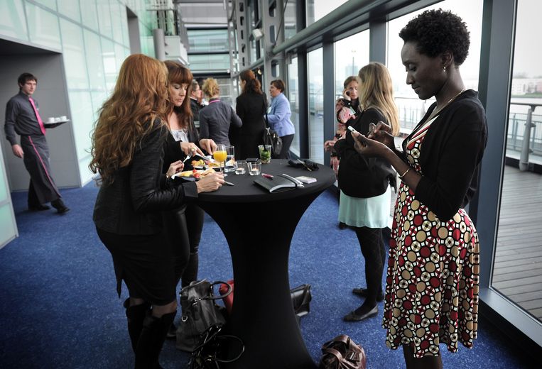 Topvrouwen op een conferentie voor succesvolle vrouwen in het bedrijfsleven in Amsterdam in 2011. Beeld Marcel van den Bergh / de Volkskrant