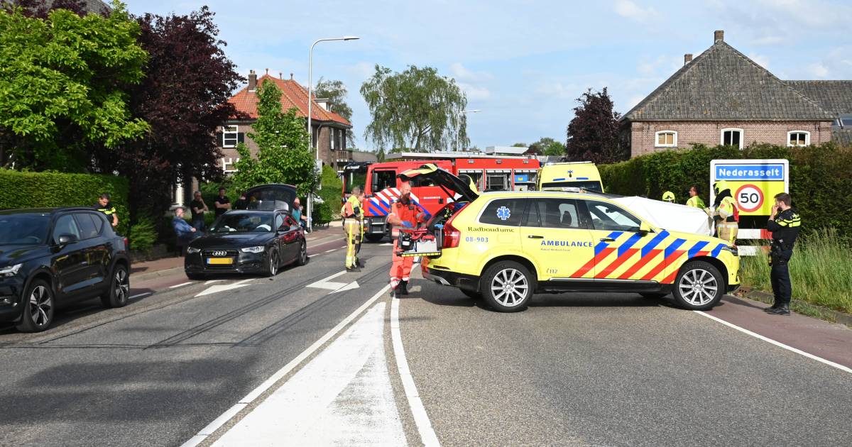 Automobiliste raakt zwaargewond bij aanrijding in Nederasselt.