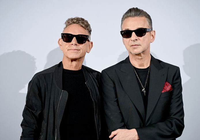 Muzikanten Martin Gore en Dave Gahan van ‘Depeche Mode’.