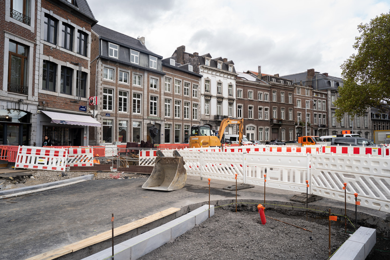 Travaux du tram sur La Batte, à Liège