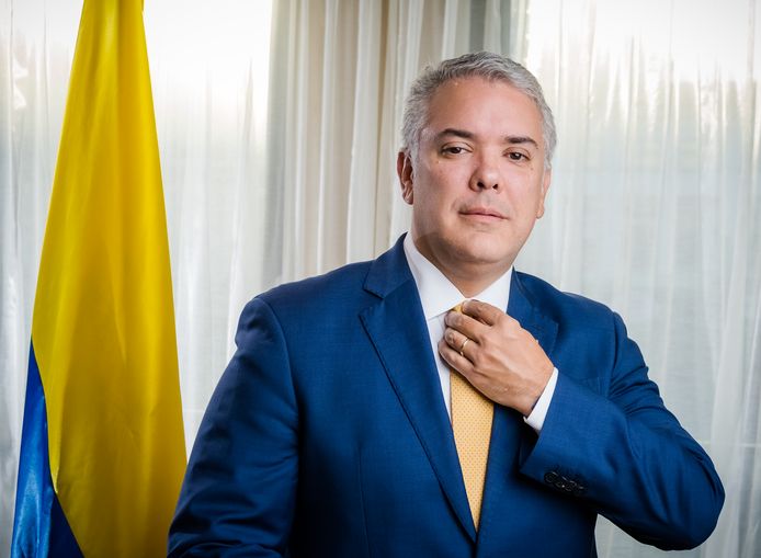 De Colombiaanse president Iván Duque.