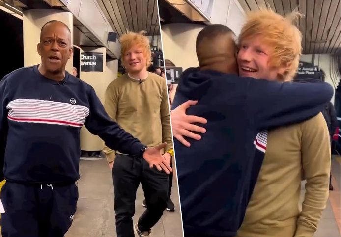 Ed Sheeran verrast bekende metrozanger.