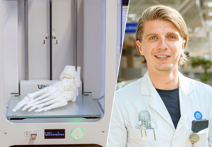 Koen Willemsen leidt het 3D-lab van het UMC Utrecht. Met 3D kunnen onder meer implantaten en modellen worden geprint.