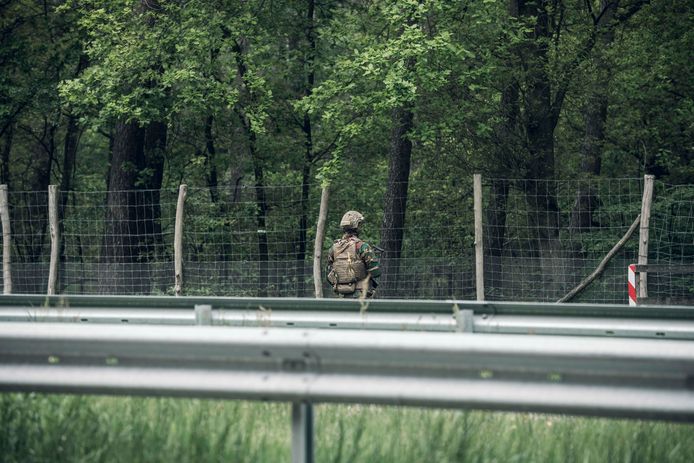 Zoekacties omtrent Jürgen Conings aan Nationaal park Hoge Kempen in Dilsen-Stokkem.