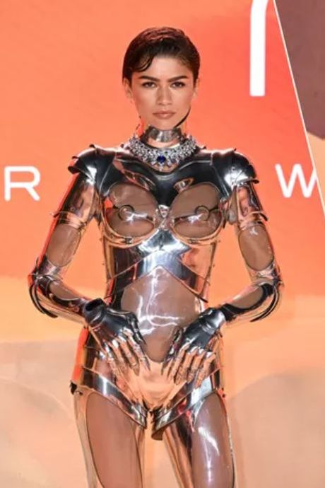 Zendaya’s pikante robotpak maakt de tongen los, van ‘modehemel’ tot ‘net C3PO uit Star Wars’