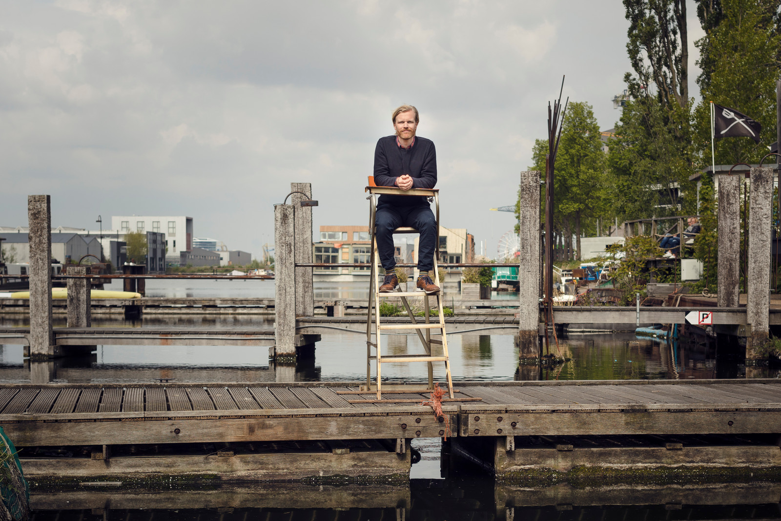 Simeon Karsten: ‘Voor één dag creëren we een wereld waarin imperfectie en ongeluk normaal zijn’. Beeld Lars van den Brink