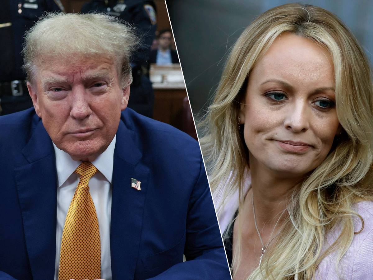 Ex-pornoster Stormy Daniels getuigt in zaak tegen Donald Trump: “Voor ik  het wist, lag ik op bed” | Buitenland | hln.be