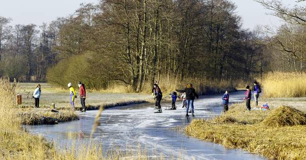 Schaatsliefhebbers kiezen smalle sloten in De Wieden en uiterwaarden Zwartewater - De Stentor