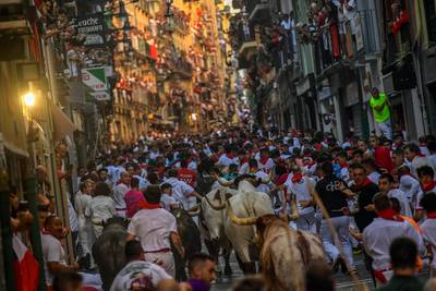 Dit jaar 35 gewonden bij stierenrennen tijdens beroemde San Ferminfeesten in Spanje