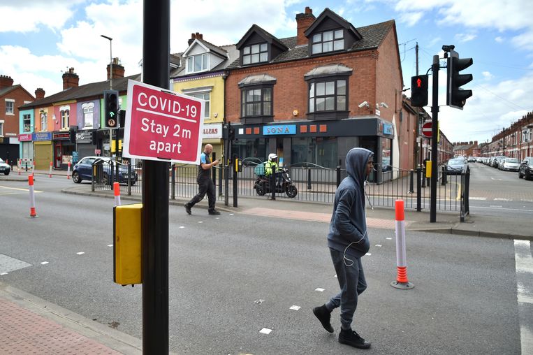 De ‘Golden Mile’ in Leicester. Beeld AP