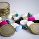 Peperduur medicijn voor een schijntje nagemaakt