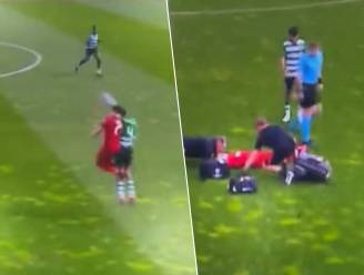 KIJK. Angstaanjagende beelden: Liverpool-speler (17) zakt op veld in elkaar na stevige botsing