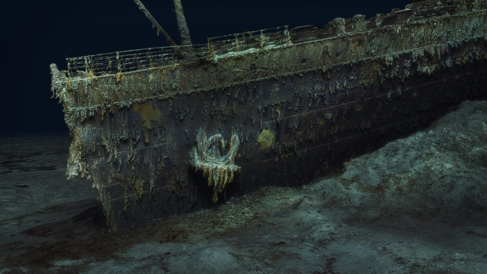 Van serienummer tot ongeopende champagneflessen 3Dscan geeft uniek beeld van de Titanic Foto