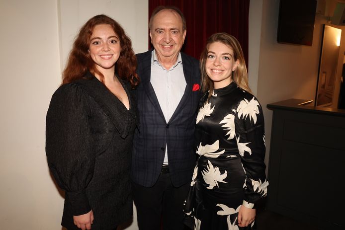 Luc Verschueren and his daughters Louise and Lauren.