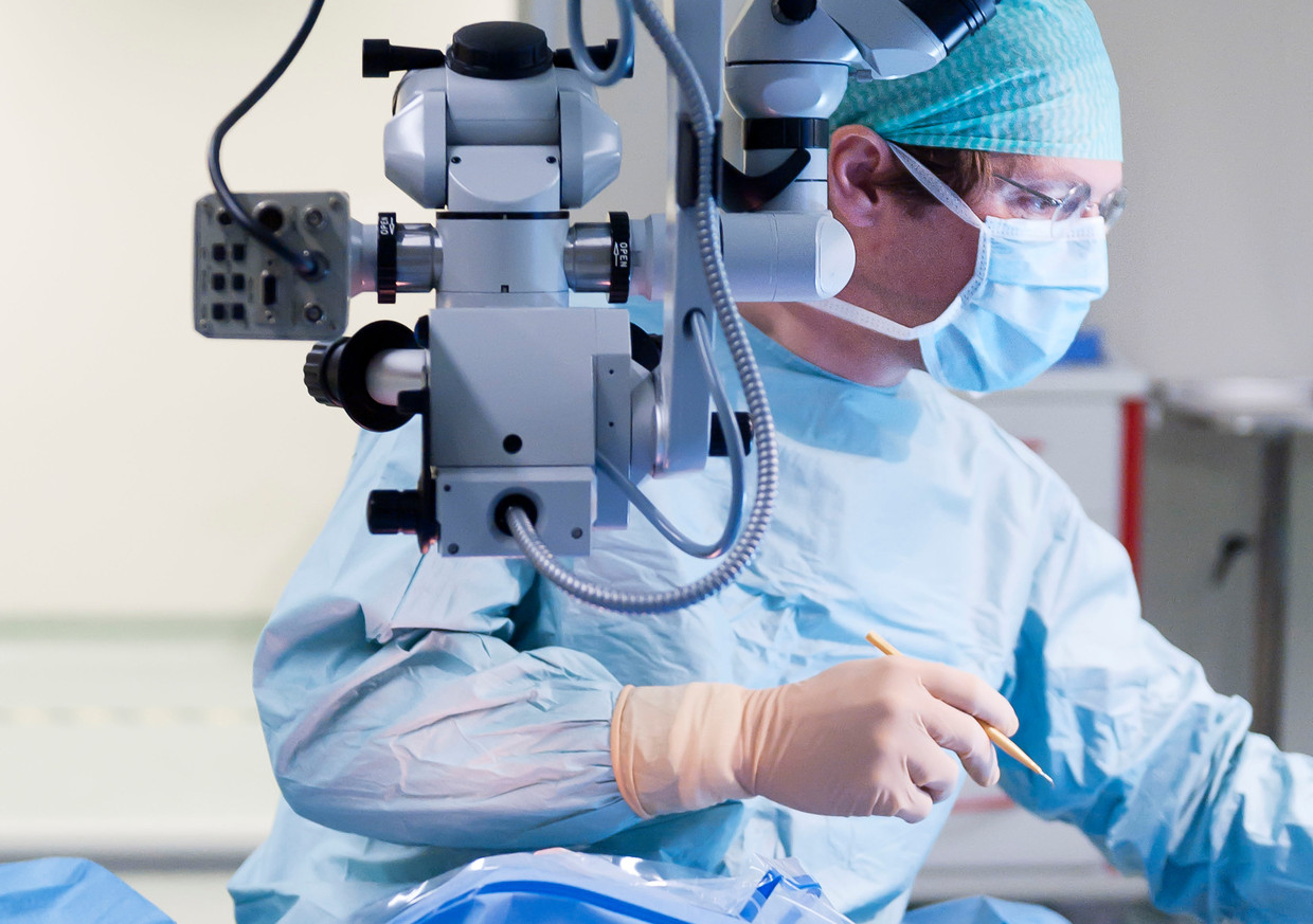 Een ooglaserbehandeling in een privékliniek. Beeld Hollandse Hoogte