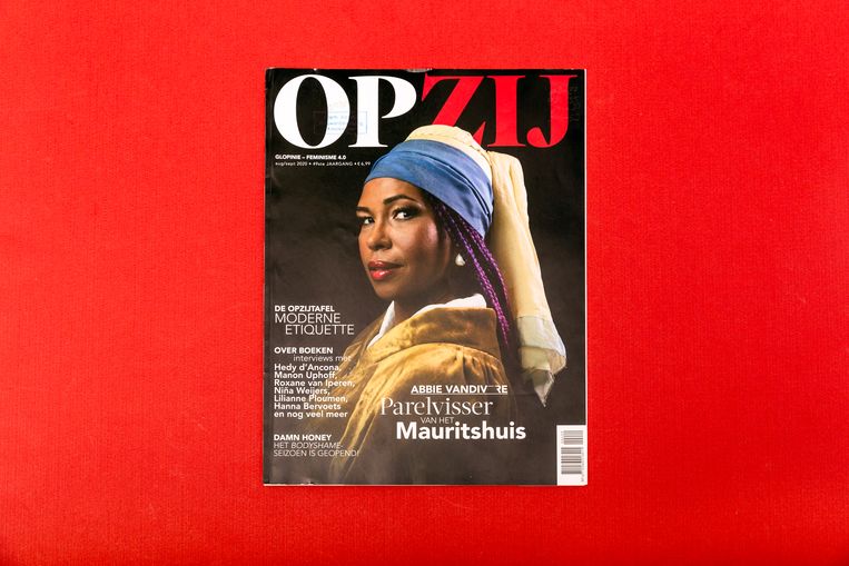 De cover het augustusnummer van Opzij in 2020.  Beeld Elisa Maenhout