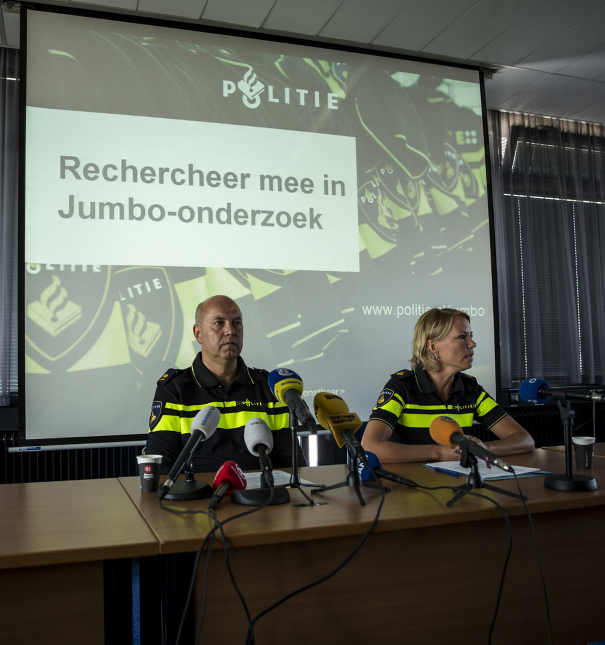 De politie riep in augustus vorig jaar bij het onderzoek naar de Jumbo-afperser de hulp van het publiek in. Dat leidde tot meer dan 200 tips. Beeld anp