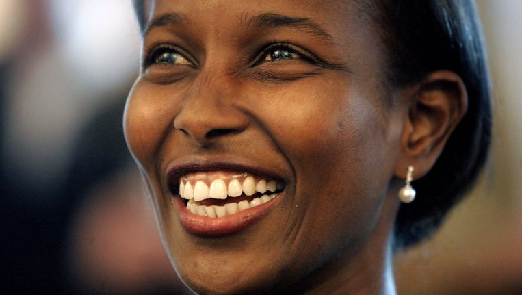 Ayaan Hirsi Ali in 2006 tijdens de presentatie van haar autobiografie 'Mijn vrijheid'. Beeld anp