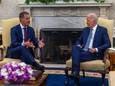 Premier Alexander De Croo (Open Vld) in gesprek met de Amerikaanse president Joe Biden in het Witte Huis. (31/05/24)