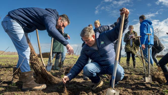 Samen graven voor meer soorten planten en bomen op het boerenland; proef van start in Eerde