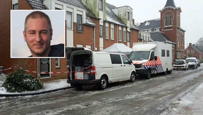 Het huis in Kloosterburen waar Jesse van Wieren (inzet) om het leven kwam en zijn lichaam in de tuin werd begraven