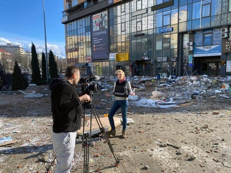In Kiev, februari 2022. Beeld NYT