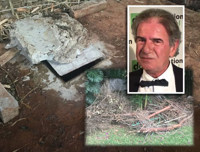 De plek waar het lichaam van Cohen lag, was afgedekt met stuk beton en tuinafval.