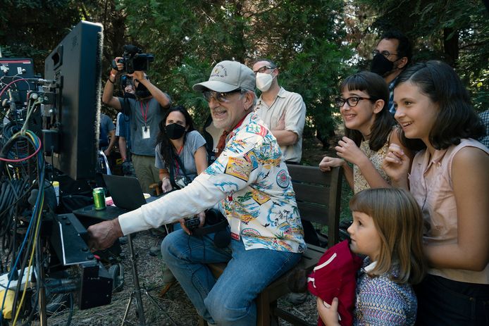 Regisseur Steven Spielberg op de set van zijn Oscarkandidaat The Fabelmans.