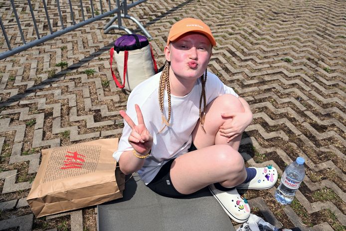 First fan of Harry Styles in Werchter.