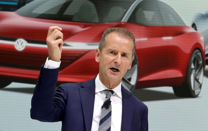 CEO Herbert Diess van Volkswagen is optimistisch gestemd.