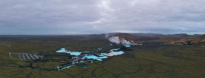 the blue Lake.