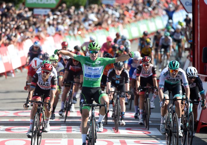 Fabio Jakobsen wint weer in de Vuelta.