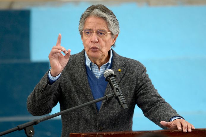 De president van Ecuador Guillermo Lasso