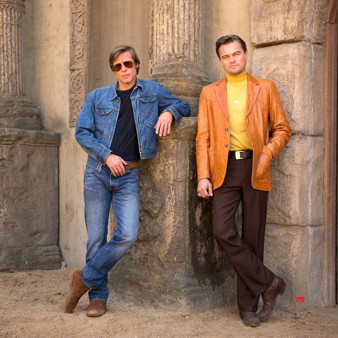 Brad Pitt en Leonardo DiCaprio in Once Upon a Time in Hollywood.