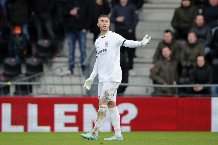 Go Ahead Eagles-doelman Jeffrey de Lange.