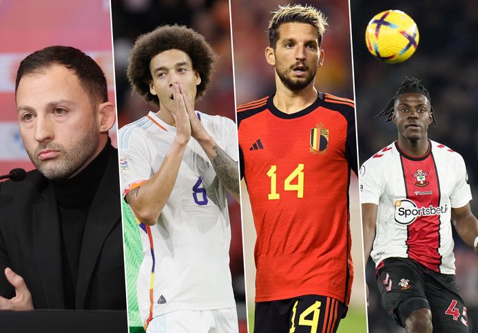 Domenisco Tedesco, Axel Witsel, Dries Mertens et Roméo Lavia.