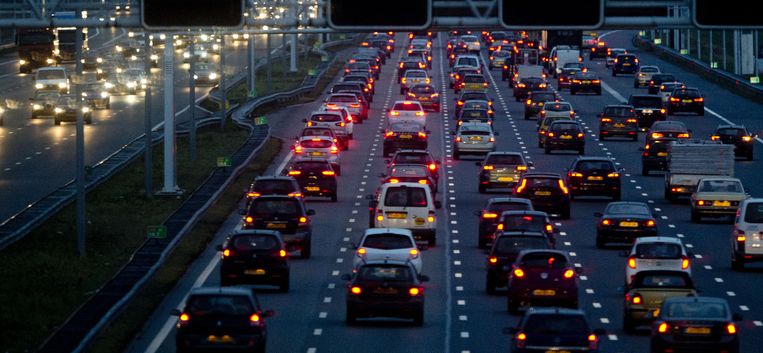 De A4 bij Amsterdam begin vorige week. Beeld anp